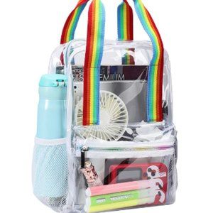 TINYAT Heavy Duty Transparent Clear Backpack See